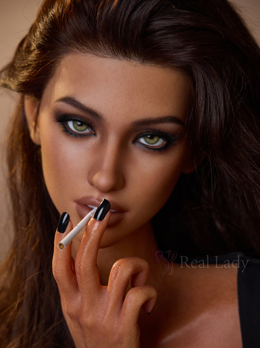 H166 ROS-MAX Silicone Sex Doll Head| Real Lady Doll