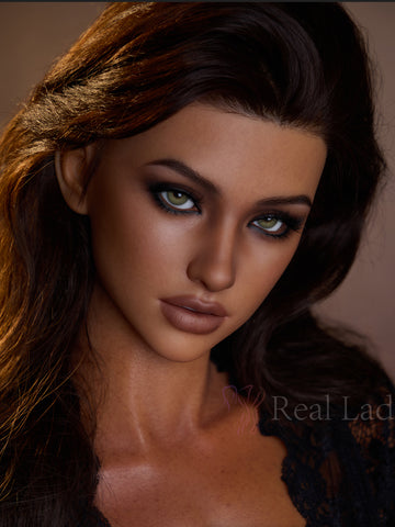 H166 ROS-MAX Silicone Sex Doll Head| Real Lady Doll