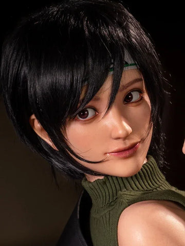 H711  Yuffie Silicone Sex Doll Head ｜Jiu Sheng Doll