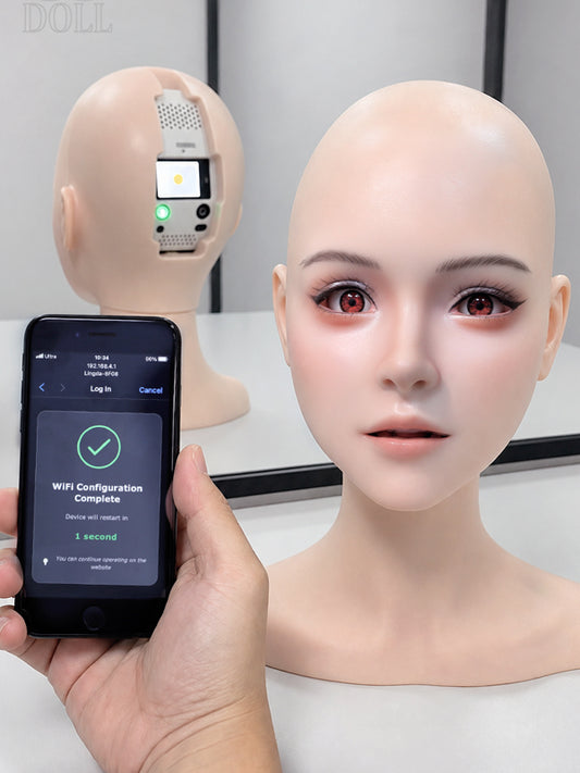 H002 X-Bot AI Smart Doll Head – Multi-Language Talking, Lifelike Expressions & Interactive Emotions | SE Doll Head