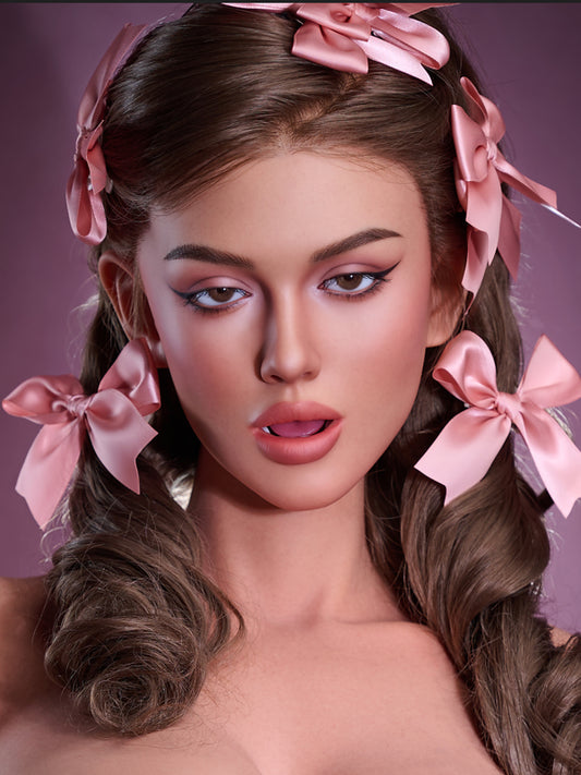 H990 Free AI Talking ROS-MAX Silicone Blowjob Sex Doll Head| Real Lady Doll