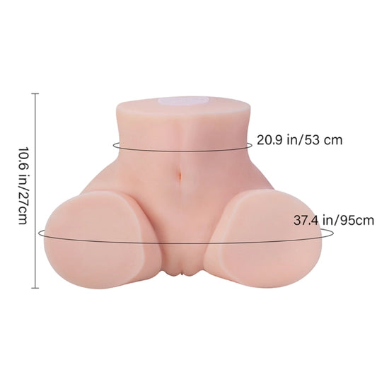 A673-18.2lbs Voice Clamping Vibration  Ass Masturbator Sex Doll Butt