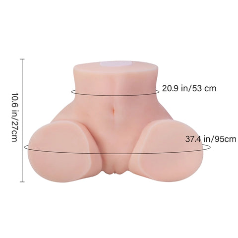A673-18.2lbs Voice Clamping Vibration  Ass Masturbator Sex Doll Butt