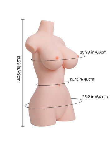 T649 - 18.7 lbs/1.6ft Light Weight Curvy Cheap Realistic Sex Doll Torso