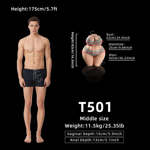 T239-Mini BBW Sex Doll Torso Collection Fat Belly