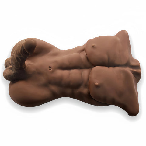 T528(15.4lb/53cm) Black Big Coke Male Sex Dolls Torso For Women