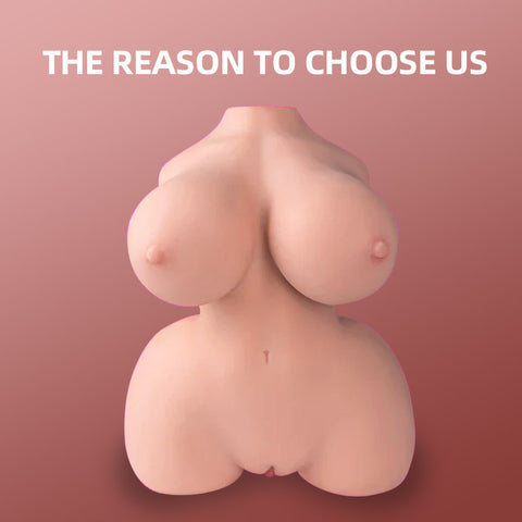 T702- (10.5lb）Realistic Busty BBW Big Boobs Booty Torso Sex Doll Pocket Pussy Male Masturbator Adult Toy