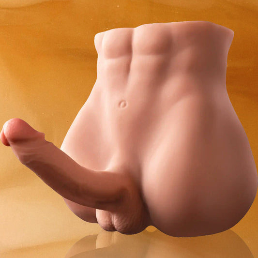 T704(11.46lb)  Lifelike Big Penis Male Sex Doll Torso Dildo Adult Toys With 5.9″ Dildo for Female Masturbation | xingse