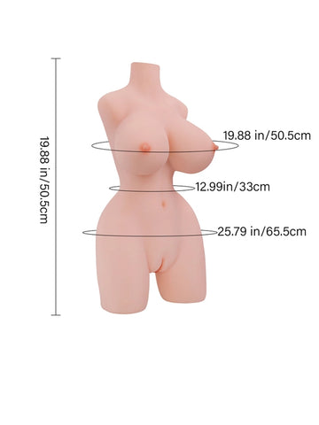 T658 - 18.7 lbs/1.65 ft Medium Realistic TPE Sex Doll Torso