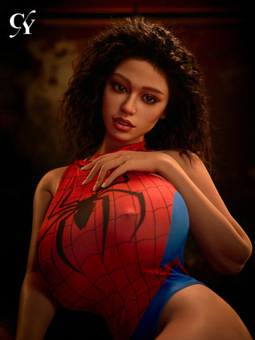 F8641—161cm/5ft3-76.1lbs L Cup Silicone Wheat Skin Female Sex Doll with Big Boobs| TOP-CYDOLL