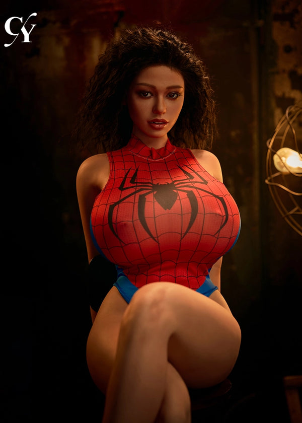 F8641—161cm/5ft3-76.1lbs L Cup Silicone Wheat Skin Cosplay Female Anime Sex Doll with Big Boobs| TOP-CYDOLL