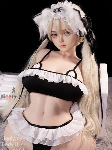 T1024-76cm-56.22lbs D Cup Ultra Soft Silicone Realistic Anime Sex Doll Torso with Head Carrie｜Jigglyjoy