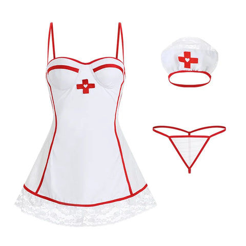 U17 Sexy Lingerie for sex dolls  Sexy underwear ladies pajamas Nurse's suit
