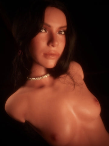 T238-30.75lbs/80cm Lightweight Life-Size Flat-Chested Sex Doll Torso with Head | Climax Doll