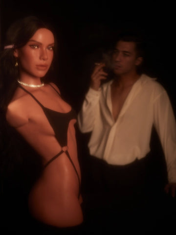 T238-30.75lbs/80cm Lightweight Life-Size Flat-Chested Sex Doll Torso with Head | Climax Doll