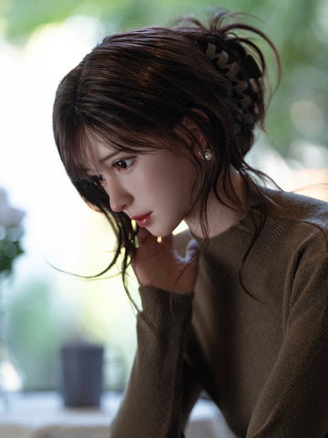 F1725—165cm/5フィート4 カルメン Fカップ シリコン可動ジョーズ セックスドール|Zelex Doll 