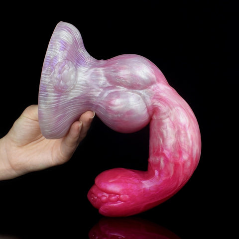 D404(0.7-1.7 LBS丨8''-10.8'') Fantasy Dog Dildo Silicone Knot Dildo 3 Size