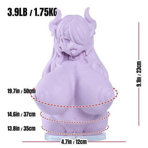 P399-3.9lbs Osiimi Anime Pocket Pussy BBW Succubus Sex Doll | MRL