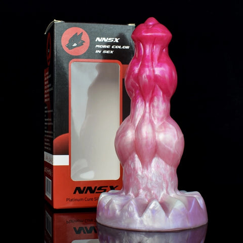 D405(0.7-1.5 LBS丨7''-9'') Fantasy Dog Dildo Silicone Knot Dildo 3 Size