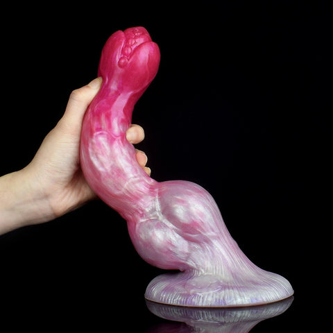 D404(0.7-1.7 LBS丨8''-10.8'') Fantasy Dog Dildo Silicone Knot Dildo 3 Size