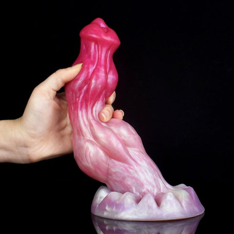 D405(0.7-1.5 LBS丨7''-9'') Fantasy Dog Dildo Silicone Knot Dildo 3 Size