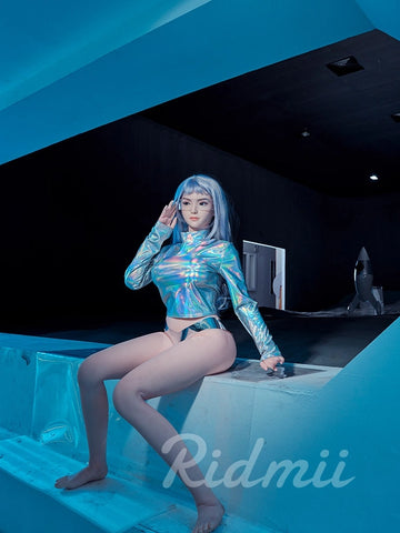 F7564-163cm/36kg Silicone Head TPE Body Full Size Adult Sex Doll Lia | Ridmii