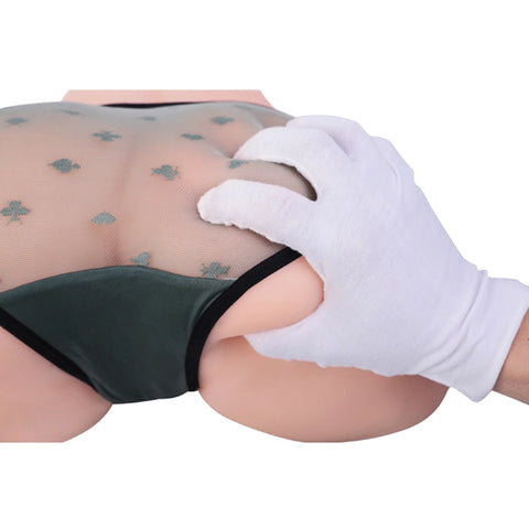 A673-18.2lbs Voice Clamping Vibration  Ass Masturbator Sex Doll Butt