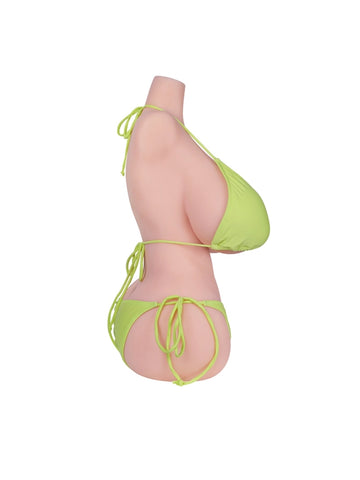 T656 - 34.2 lbs/1.87 ft Life-Size Realistic TPE BBW Torso Doll Huge Papaya Breasts with Insertable Nipples