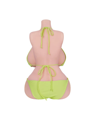 T656 - 34.2 lbs/1.87 ft Life-Size Realistic TPE BBW Torso Doll Huge Papaya Breasts with Insertable Nipples