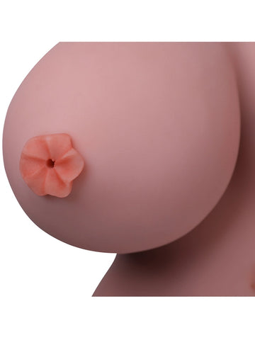 T656 - 34.2 lbs/1.87 ft Life-Size Realistic TPE BBW Torso Doll Huge Papaya Breasts with Insertable Nipples