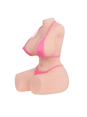 T653 - 37 lbs/1.7 ft Lifelike TPE Sex Doll Torso Doll for Men with Realistic Curves