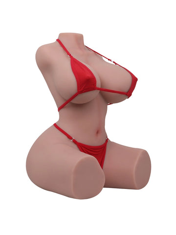 T653 - 37 lbs/1.7 ft Lifelike TPE Sex Doll Torso Doll for Men with Realistic Curves
