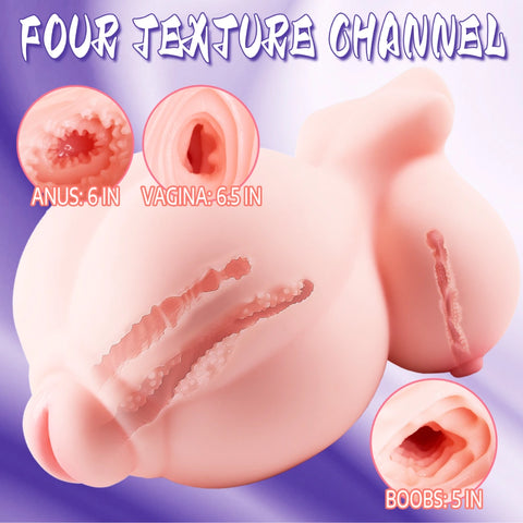 P114-7.7 lbs Fake Pussy Realistic Masturbator Mini BBW Sex Doll Hentai Torso | MRL