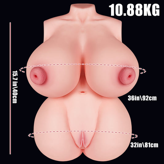 P86-24.3LB Lucy Fuckable Tits Breasts BBW Chubby Sex Dolls Torso | MRL