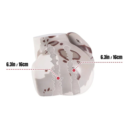 A356-12.1LB-Silicone Shira Snow Leopard Mini Ass Torso Hentai Toys | MRL
