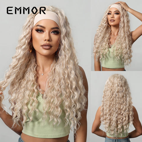 KW003 – Doll Wig Blonde Long Loose Curls
