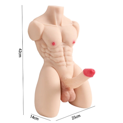 T262-Big Coke Muscular Male Sex Dolls Torso Dildo For Women|QSX