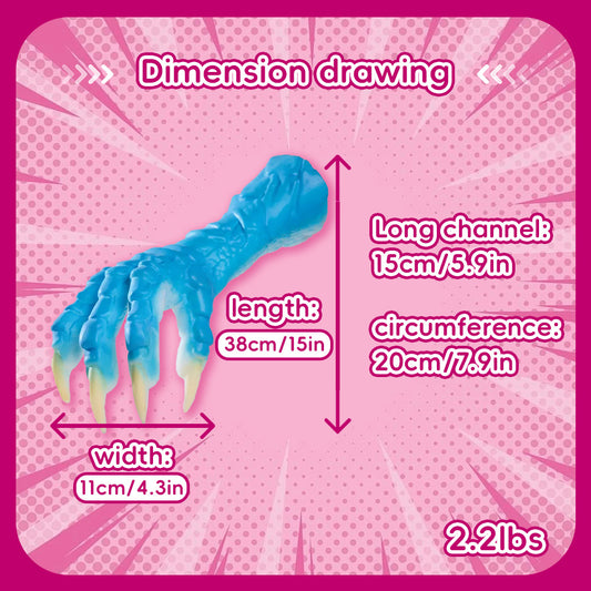 P384-2.2lbs Dragon's Claw Fake Pussy Silicone sex doll torso toy male masturbator | MRL