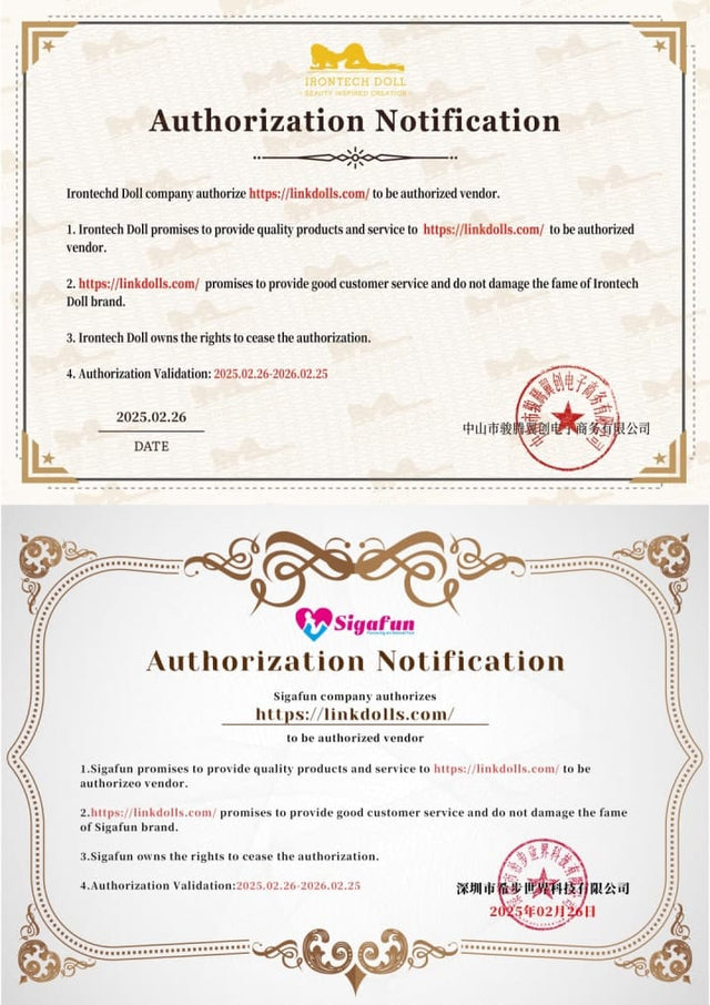 Official Manufacturer Authorization Certificate