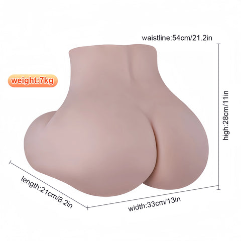 A681-(15.5lb)Sexy And Real Realistic Ass Sex Doll Torso