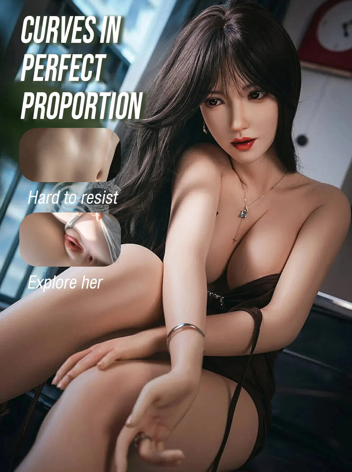 F3754-165cm(5ft4)-33kg Queena C Cup Silicone  Realistic Adult Chinese Asian Sex Doll| SE Doll