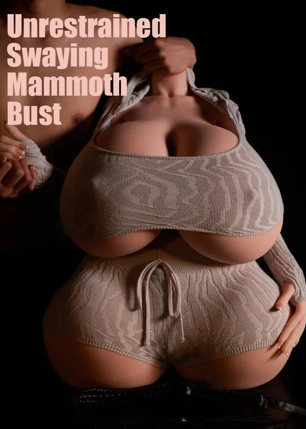 T908K -94.8 lbs Classic Huge Sex Tits BBW Sex Doll Torso TPE Gel Cinnamon【In Stock】|  Climax