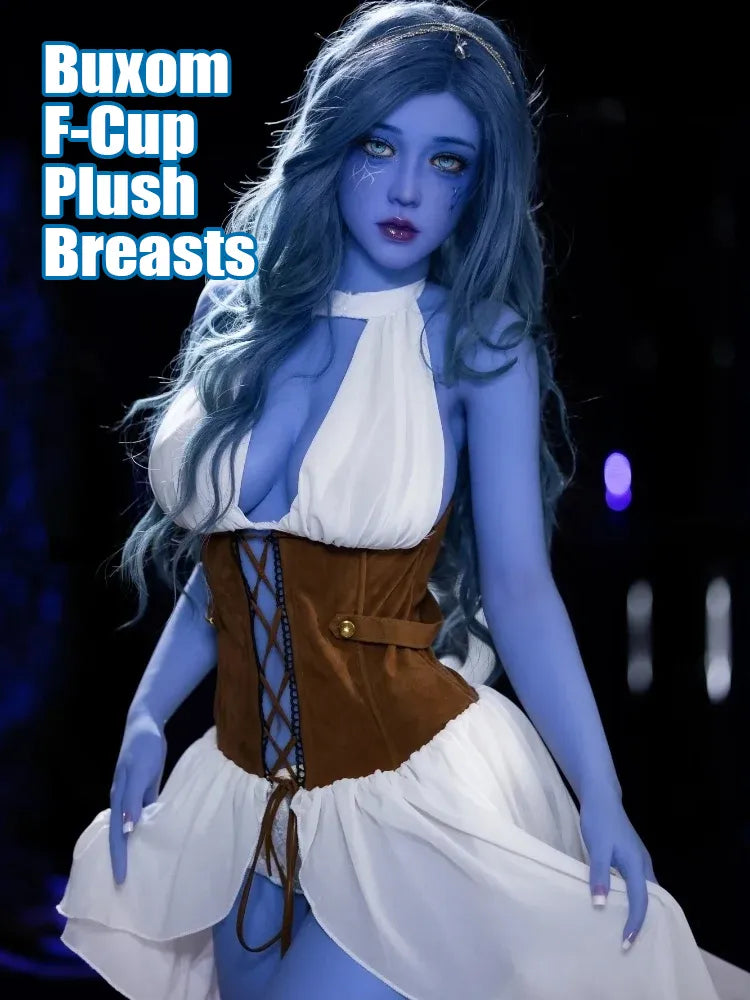 F1439K-160cm(5f3)-39kg F Cup Chubby Alien Blue TPE Sex Doll IN STOCK EU| Aibei Doll