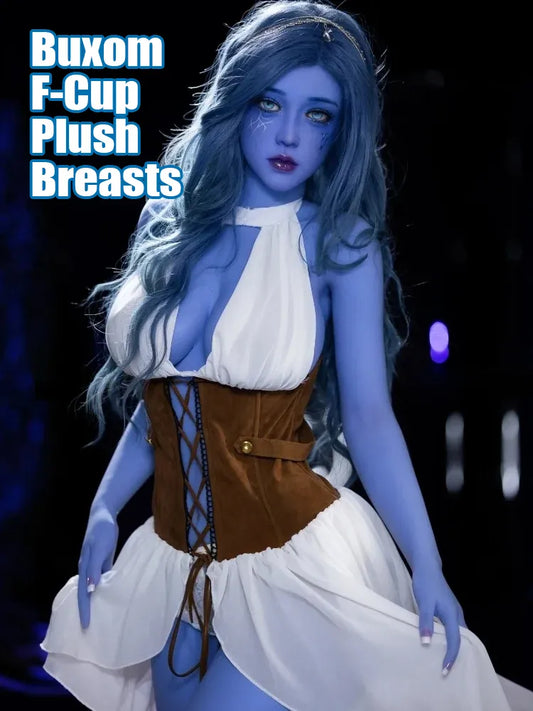 F1439K-160cm(5f3)-39kg F Cup Chubby Alien Blue TPE Sex Doll IN STOCK EU| Aibei Doll