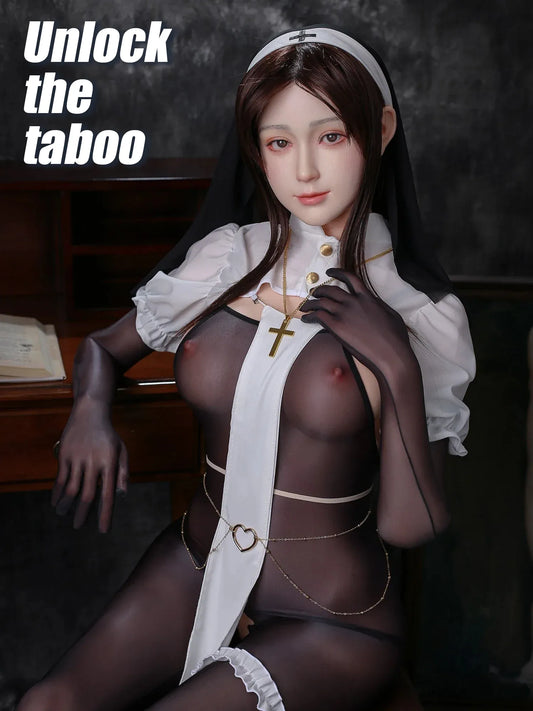 F2370—160cm/31kg E Cup Kiko Black Hair Asian Silicone Chinese Sex Doll | Jiusheng Doll