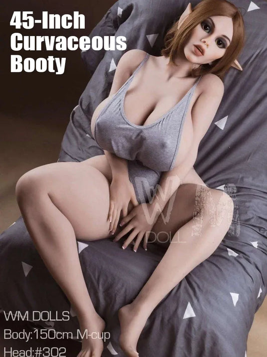 F313-150cm (4ft9)-42.5kg M-cup Big Ass Alien Anime TPE Chubby Sex Doll Big Booty | WM Doll