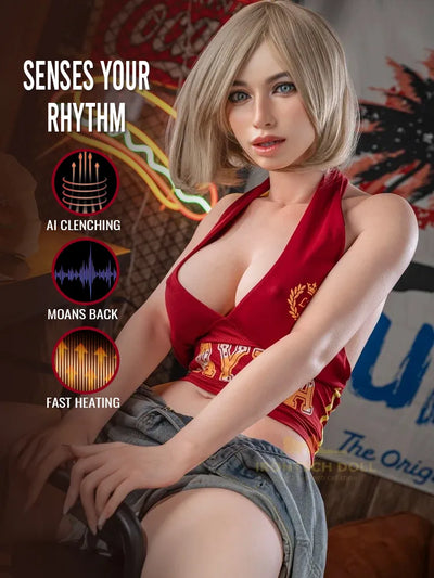 F771-166cm(5.5ft)-37.5kg E Cup ROS-MAX Silicone Sex Doll｜Irontech Doll