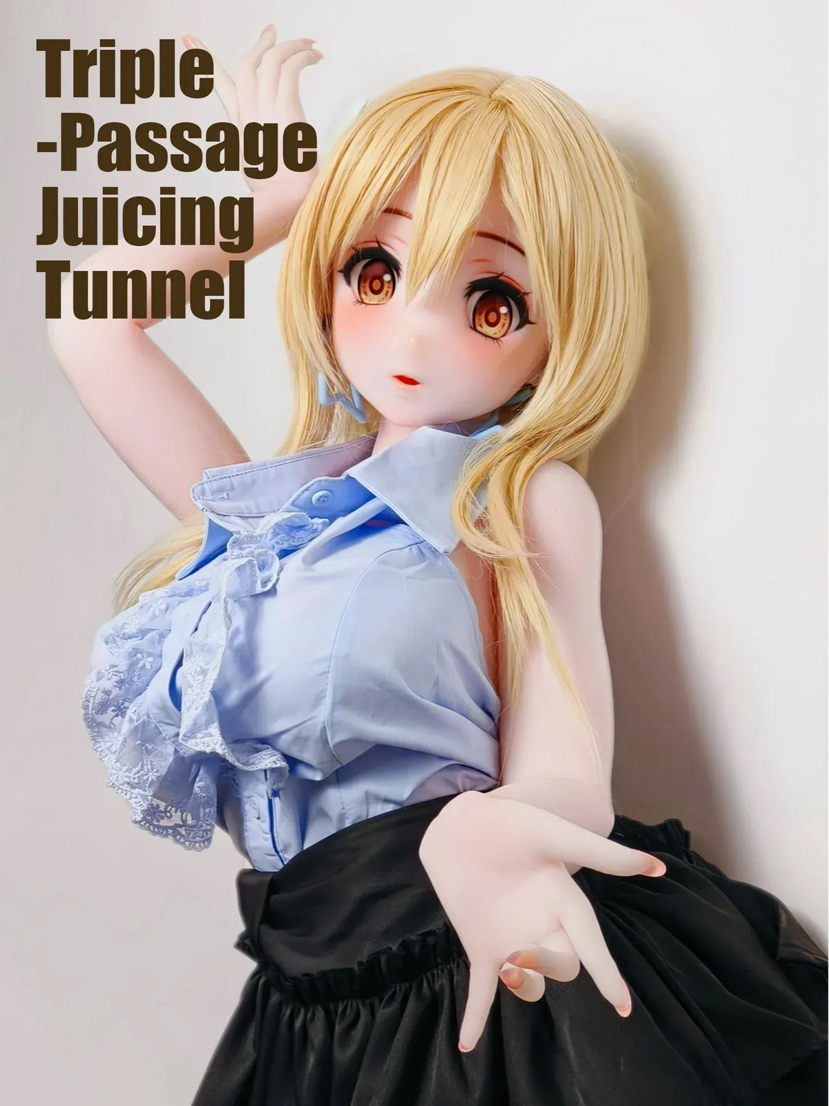 F9454-151cm/4ft11-29kg Anime Silicone Lifesize Sex Doll | Elsa Babe