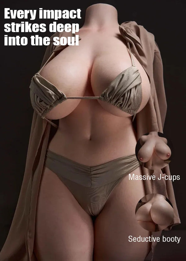 T435-72.75LB Romona Silicone Big Boobs Sex Doll Torso Massive J-cups Seductive booty | LoveNestle Series