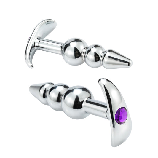 D038- Bead Metal Anal Plug  Cheap Sex Toys For Women Shemale cheap sex toys